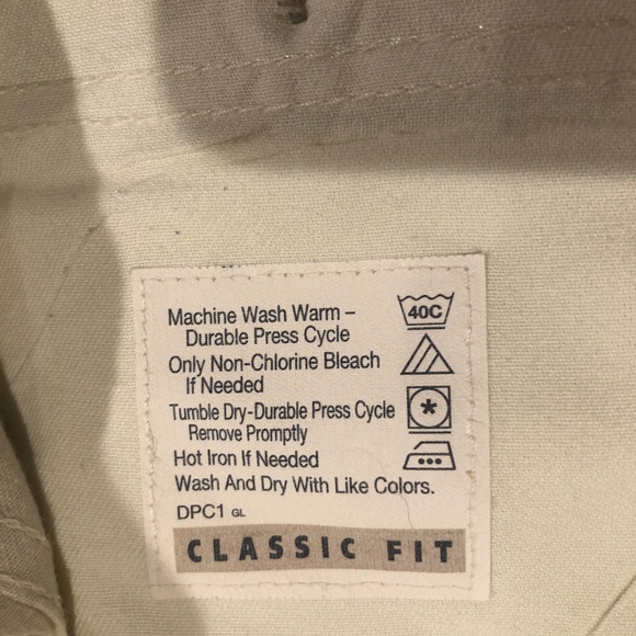 3/$32 DOCKERS Lt Khaki Classic Fit  4 Pocket Casual Dress Pants Big/Tall 52/32 - Picture 12 of 12